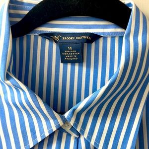 Springtime stripes Brooks Brothers shirt dress